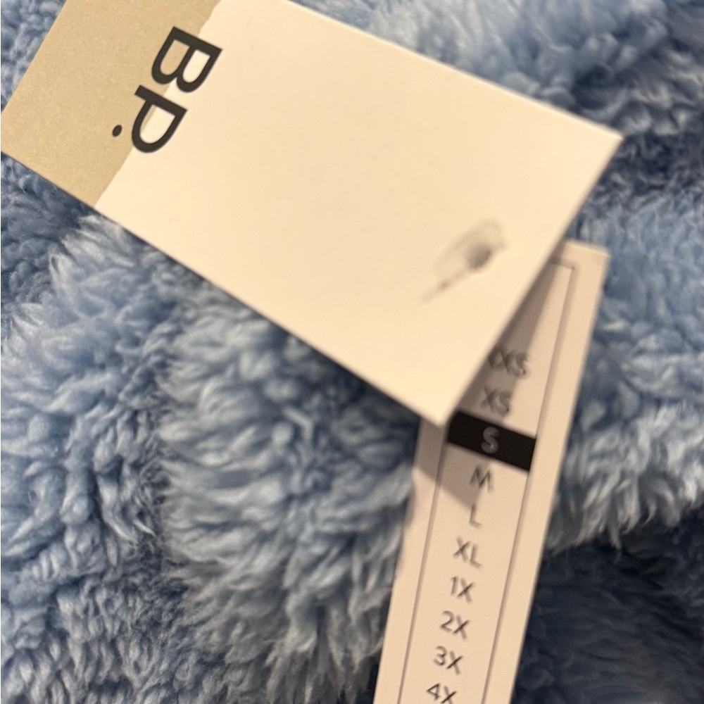 Nordstrom Bp New teddy jacket blue Small S - Picture 3 of 4